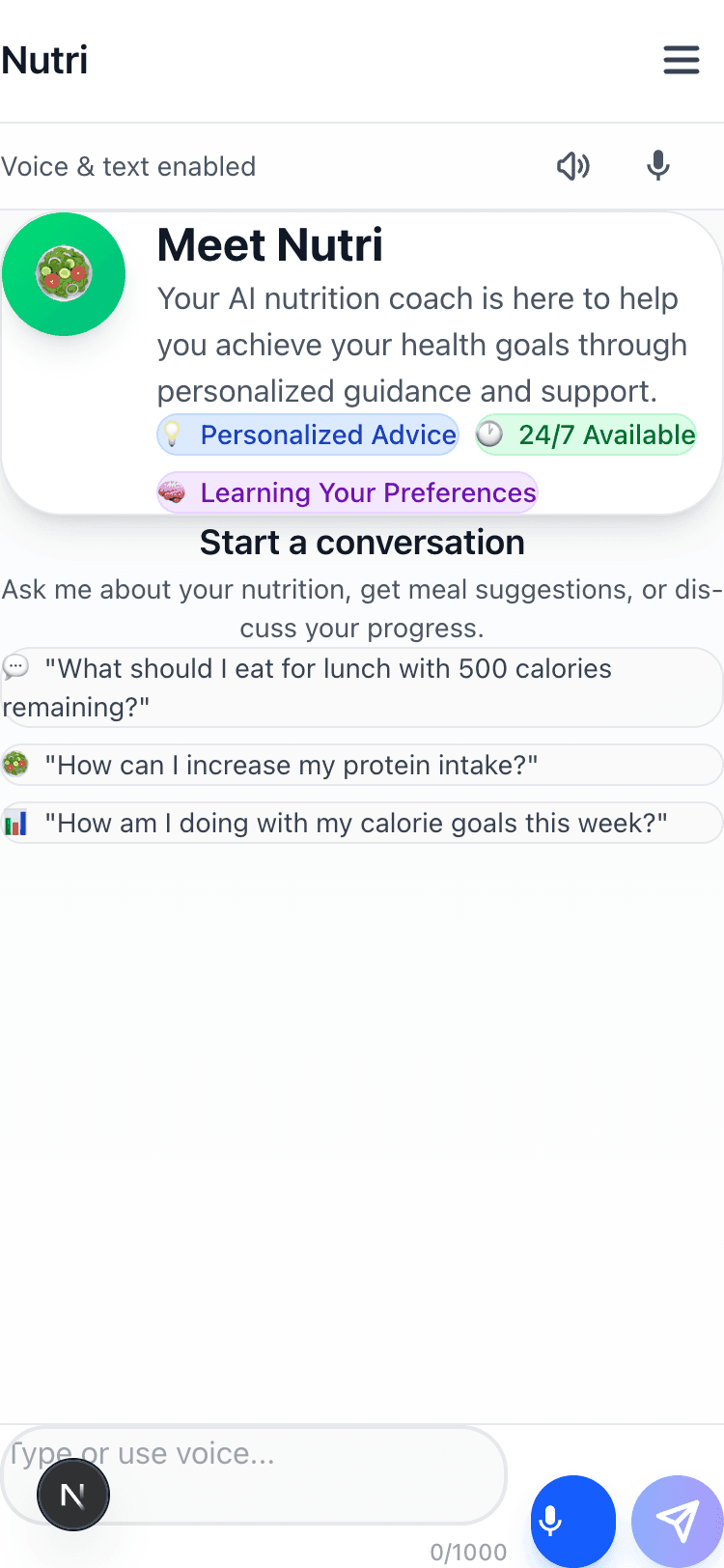 AI Nutrition Coach